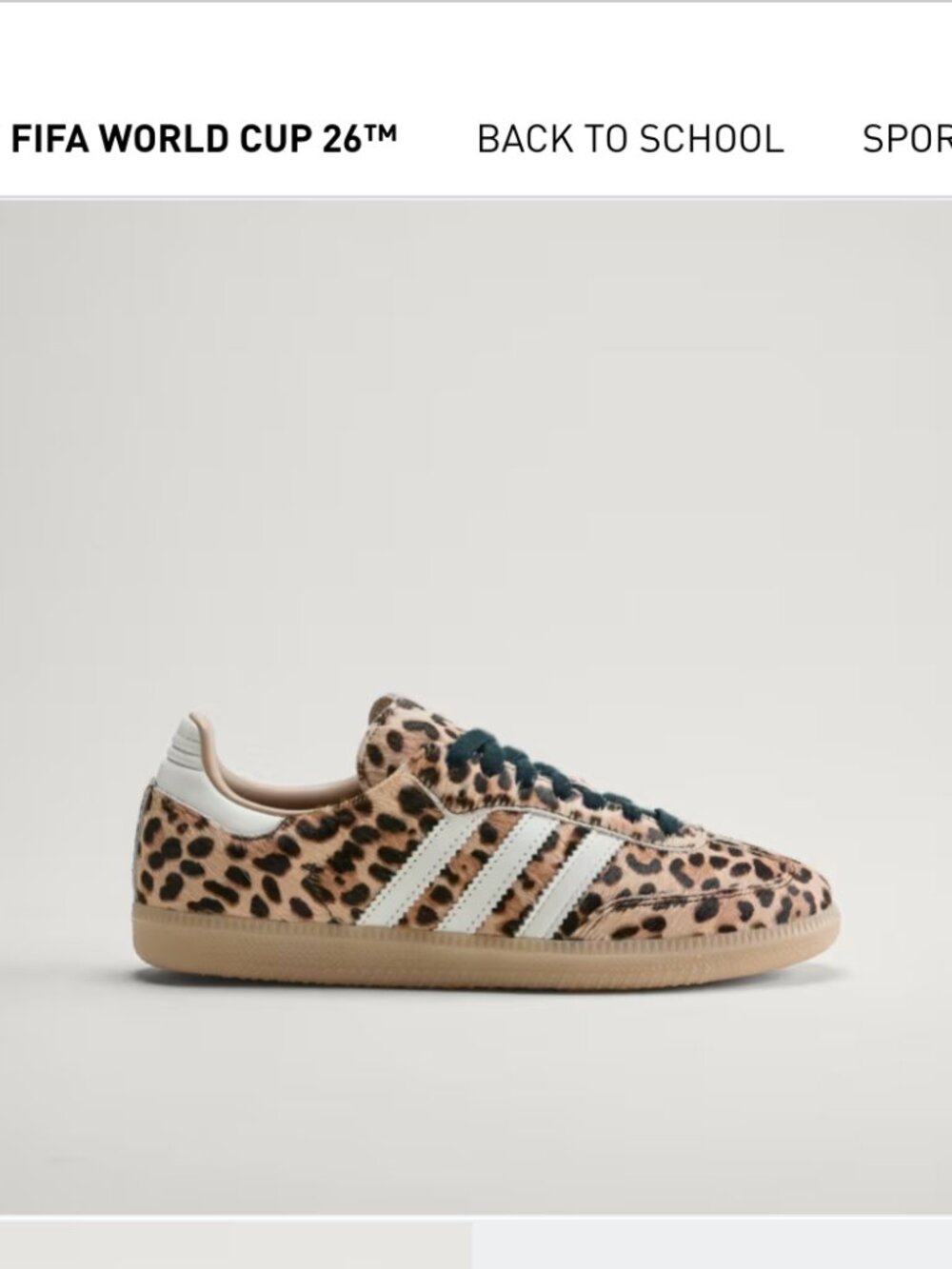 Adidas Samba OG Preloved Red Leopard (Women's) - Picture 4 of 4
